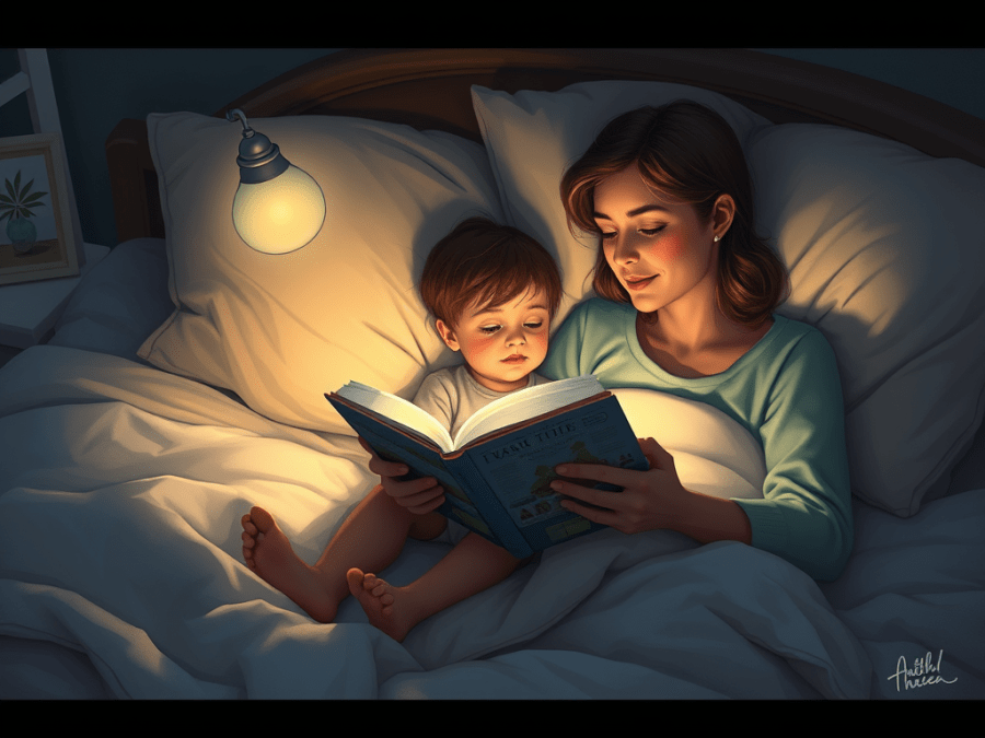 A importância do ritual de leitura antes de&nbsp;dormir