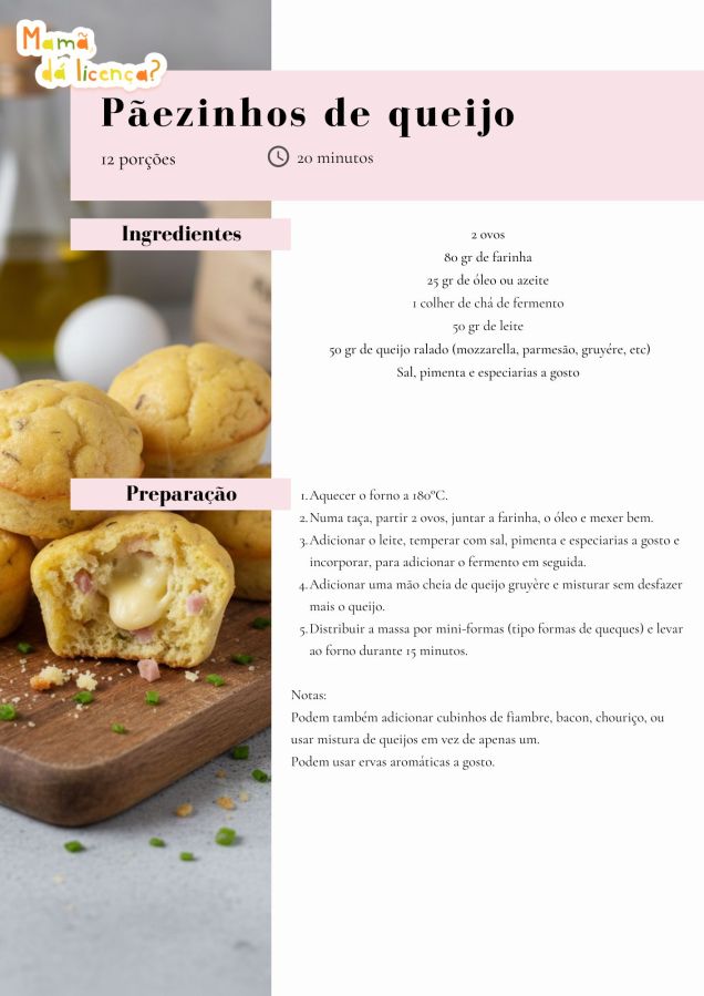 Receita Fácil: Pãezinhos de Queijo em 20&nbsp;minutos!